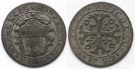 Schweiz - Freiburg Swiss FRIBOURG 1/2 Batzen 1752 billon aXF! -