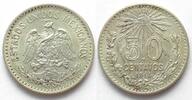 Mexiko MEXICO. 50 Centavos 1914, silver, AU -
