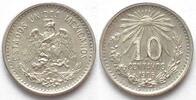 Mexiko MEXICO. 10 Centavos 1906, silver, UNC- -