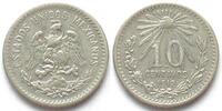 Mexiko MEXICO. 10 Centavos 1912, scarce date! silver, XF -