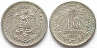 Mexiko MEXICO. 10 Centavos 1907, silver, UNC- -