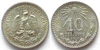 Mexiko MEXICO. 10 Centavos 1927, silver, UNC- -