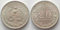 Mexiko MEXICO. 20 Centavos 1939, silver, UNC -