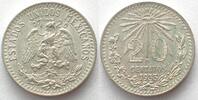 Mexiko MEXICO. 20 Centavos 1933, silver, UNC- -