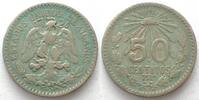 Mexiko MEXICO. 50 Centavos 1919, silver, VF -