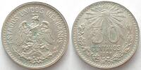 Mexiko MEXICO. 50 Centavos 1906, closed 9, silver, AU -
