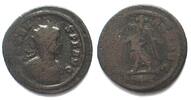 Roman Imperial PROBUS (276-282 AD). AE Antoninianus, R thunderbolt S, Rome mint, VICTORIA AVG -