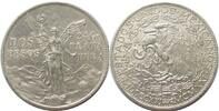 Mexiko MEXICO. 2 Pesos 1921, INDEPENDENCE CENTENNIAL, silver, AU! -