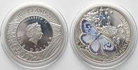 Niue NIUE 1 Dollar 2011 Butterfly MACULINEA ARION silver, colored -