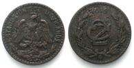 Mexiko MEXICO. 2 Centavos 1915, Zapata issue, bronze, VF -