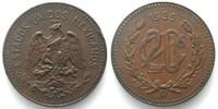Mexiko MEXICO. 20 Centavos 1935, bronze, UNC! -