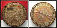 Tschechische Republik CZECH REPUBLIC. Medal 1998, FLOOD IN MORAVIA, brass, 50mm -