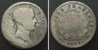 Frankreich FRANCE 2 Francs 1811 M, Toulouse mint, NAPOLEON I silver VG -