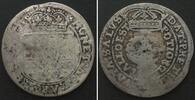 Polen POLAND. Tympf GULDEN 1665, JOHANN CASIMIR (Jan Kazimierz) silver aVF -
