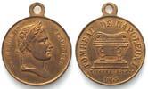 Frankreich - Jetons NAPOLEON I. Inauguration of his Tomb 1853, brass 23mm UNC -