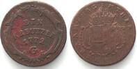 Haus Habsburg Austria BURGAU 1 Kreuzer 1772 G MARIA THERESA copper VF+ -