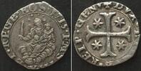 Italien - Genua Italian States GENOA. 8 Soldi 1715, silver XF, SCARCE! -