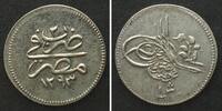 Ägypten EGYPT. Qirsh AH 1293//2 (1877) ABDUL HAMID II silver UNC-!!! -