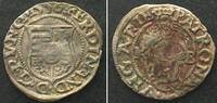 Haus Habsburg HUNGARY Denar 1556 KB, Kremnitz mint, FERDINAND I Madonna silver VF-XF -