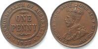 Australien AUSTRALIA. Penny 1927, George V, bronze, AU! -