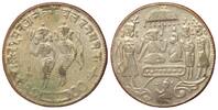 Indien INDIA ca.1920 RAMATANKA Rama & Sita TEMPLE TOKEN silvered brass 29mm -
