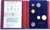 Niederlande NETHERLANDS Proof set 1985 with silver token # NL85P -