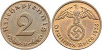 Drittes Reich 2 Pfennig 1938 B Winz. Kratzer, vorzüglich 66.94 元 含税 ＋  66.94 元 运费