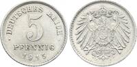 Weimarer Republik 5 Pfennig 1915 E Winz. Prägeschwäche, Stempelglanz 209.18 元 含税 ＋  66.94 元 运费