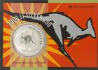 Australien 1 AUD Kangaroo 1 oz Silver 2000 in Coincard -