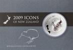Neuseeland 1 NZD Kiwi 1 oz Silver 2009 in Coincard -