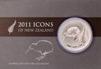 Neuseeland 1 NZD Kiwi 1 oz Silver 2011 in Coincard -