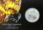 Neuseeland 1 NZD Kiwi 1 oz Silver 2012 in Coincard -
