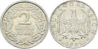 Weimarer Republik 2 Reichsmark 1931 F gutes sehr schön 334.69 元 含税 ＋  83.67 元 运费