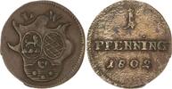 Löwenstein-Wertheim-Rochefort Cu Pfennig Dominik Constantin 1789-1806. -