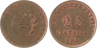 Peru 20 Centavos Republik seit 1821/1825. -