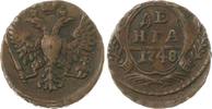 Russland Cu Denga Elisabeth I. Petrowna 1741-1761. -