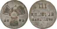 Löwenstein-Wertheim-Rochefort 3 Kreuzer Dominik Constantin 1789-1806. -