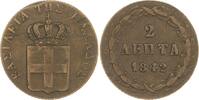 Griechenland Cu 2 Lepta Otto von Bayern 1832-1862. -