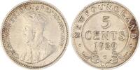 Kanada-Newfoundland 5 Cents George V. 1910-1936. -