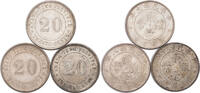 CHINA-KWANGTUNG 20 Cents (2 Jiao) Silver 20-Cents (2 Jiao) Coins. 3pcs! -