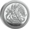 Großbritannien Silver coin 1 oz Isle of Man Angel 2025 Dragon Slayer Silver Coin 999 -