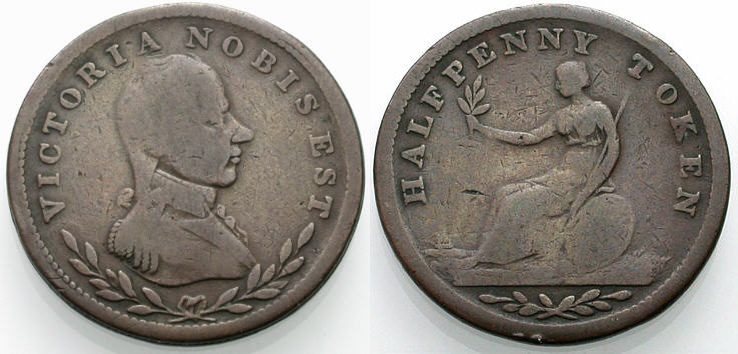 halfpenny um 1812 england token f