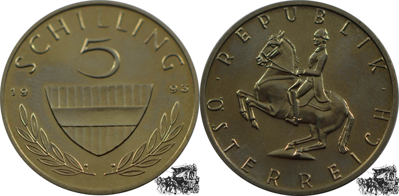 5 schilling 1993 sterreich 5 schilling 1993 stplfr.