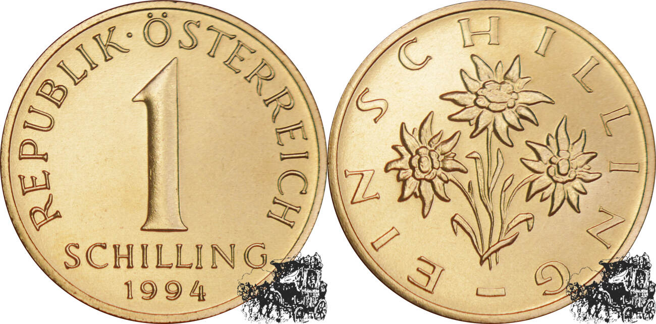 1 schilling 1994 00sterreich 1 schilling 1994 stplfr.
