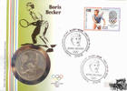 Niue Neuseeländische Verwaltung 5 Dollar Numisbrief - Boris Becker -