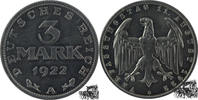 Deutschland 3 Mark 3 Mark 1922 A - Verfassung -