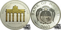 Nauru 10 Dollar 10 Dollar 2002 - Brandenburger Tor -