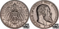 Deutschland 3 Mark 3 Mark 1909 F - Württemberg -