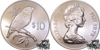 Fidschi 10 Dollar 10 Dollar 1978- Fiji Inseln, Schwarzstirn-Papageiamadine -