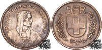 Schweiz 5 Franken 5 Franken 1954 B -